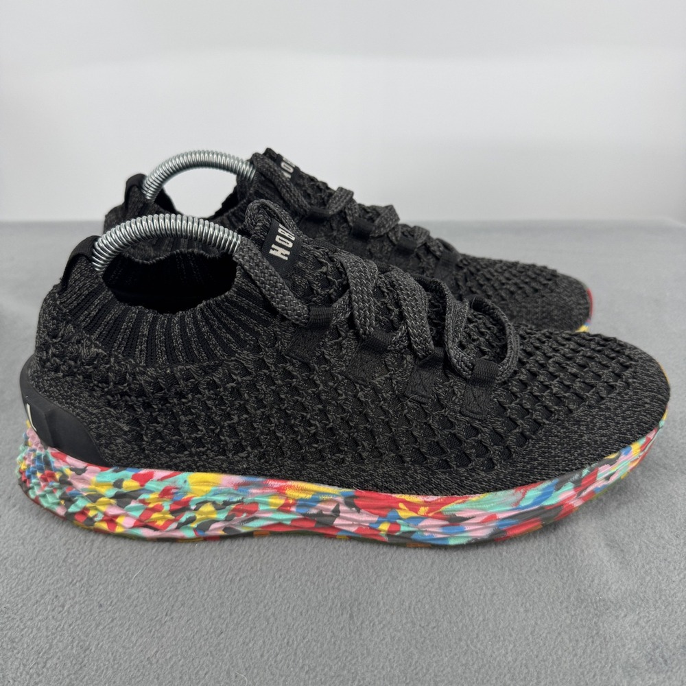 NOBULL Knit Runner Womens 10 Black Multicolor Splatter Training Shoes
